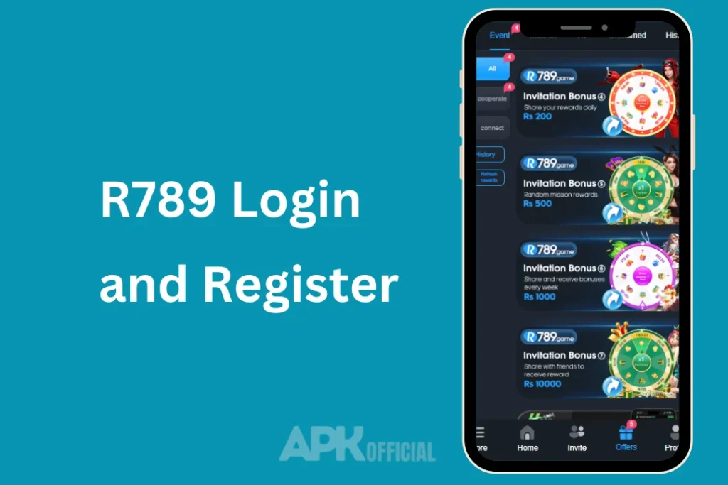 R789 Login register