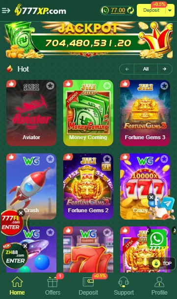 777xp game app interface